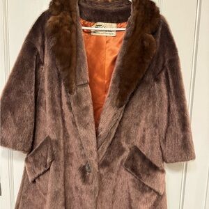 Vintage Dan Milstein 1960 Faux Fur Women’s Coat